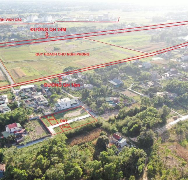 Chỉ 750 triệu có ngay lô đất đầu tư 125m2 tại xóm 1 Nghi Phong gần ĐH Vinh CS2. LH 0974 60 7979