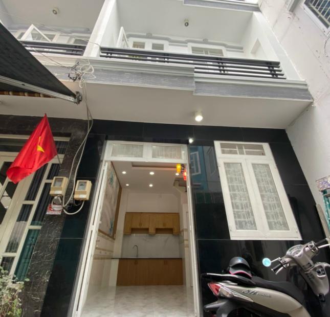 Bán nhà hẻm 2020 Huỳnh Tấn Phát, Nhà Bè, DT 4x6m, 3 lầu. Giá 1,7 tỷ