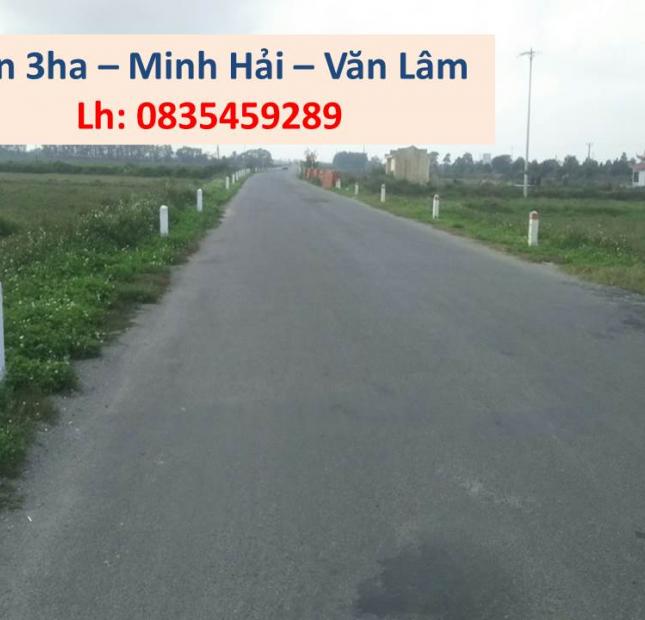 Bán 3ha đất công nghiệp 50 năm tại mặt đường trục kinh tế Bắc - Nam, Văn Lâm, Hưng Yên.