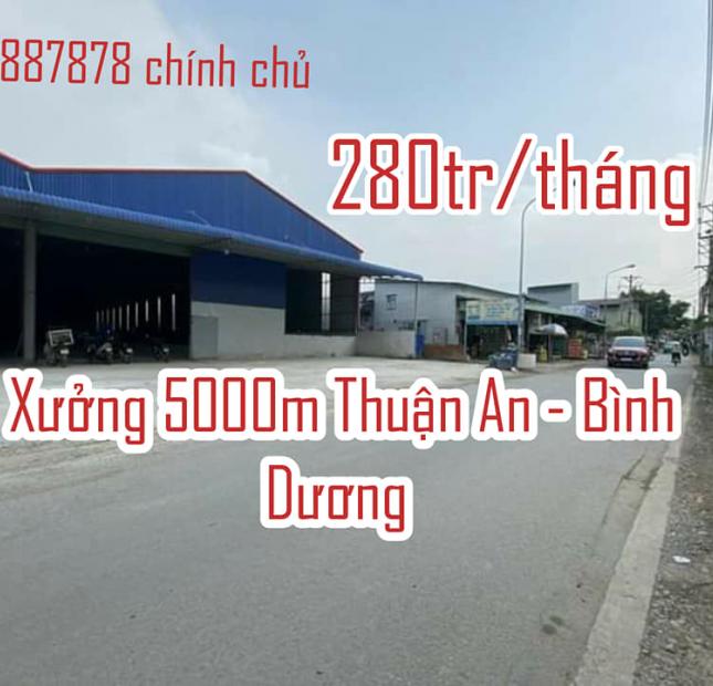 Cho thuê xưởng 5000m Bình Chuẩn - Thuận An - Bình Dương (chính chủ)