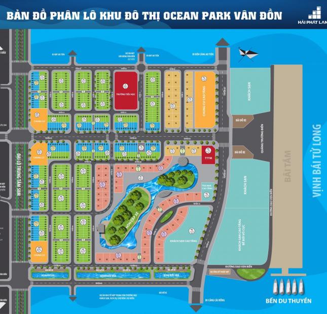 Bán suất Đất nền liền kề ven biển Vân Đồn Quảng Ninh giá từ 29tr/m2 dự án Ocean Park 