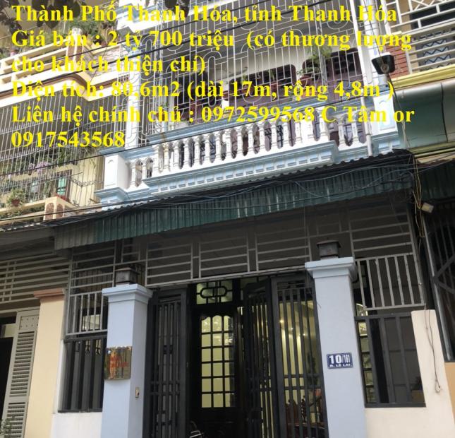 Chính chủ cần bán nhà vị trí đắc địa tại phường Đông Sơn Thành Phố Thanh Hóa