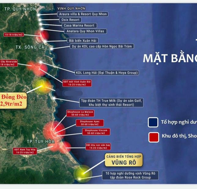 Khu dân cư Đồng Đèo mới ngay Quốc Lộ 1A – Tuy An – Phú Yên, chỉ 2,9 triệu/m2. LH 0939 81 3696