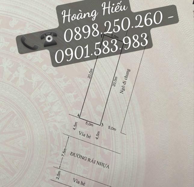 Bán đất khu 187 Lô sau Quận Ủy Hồng Bàng, Lô góc, 100m2 . Tây nam 