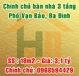 Chính chủ bán nhà phố Vạn Bảo, Phường Liễu Giai, Quận Ba Đình, Hà Nội