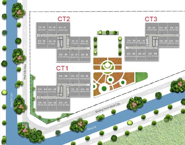 Chủ đầu tư  bán  sàn thương mại X2 Đại Kim – Bộ Quốc Phòng , Hoàng Mai giá 25 triệu/m2 