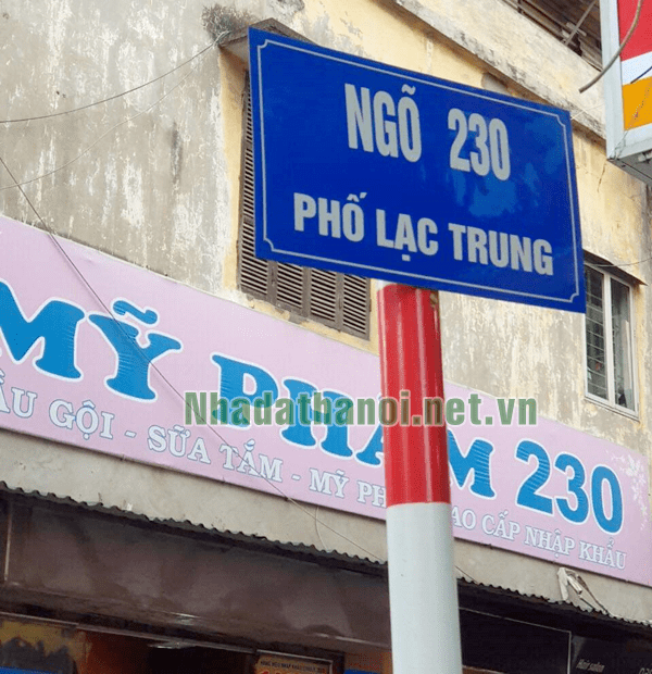 Chính chủ bán nhà ngõ 230 Lạc Trung, Quận Hai Bà Trưng, Hà Nội