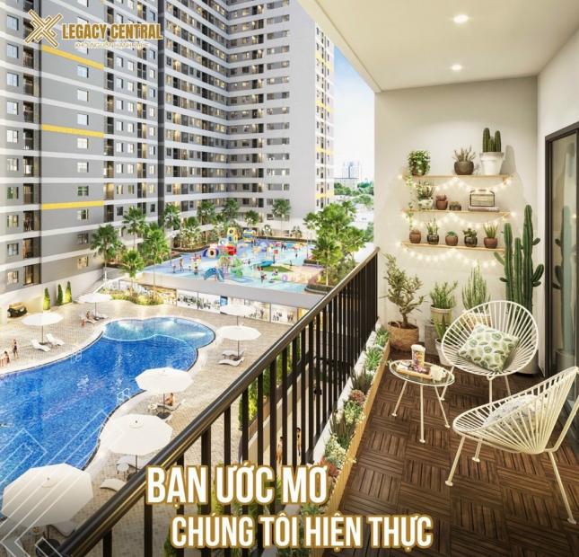 Nhận Booking Căn Hộ Legacy Central TT 25% Nhân Nhà NH hổ trợ 75%