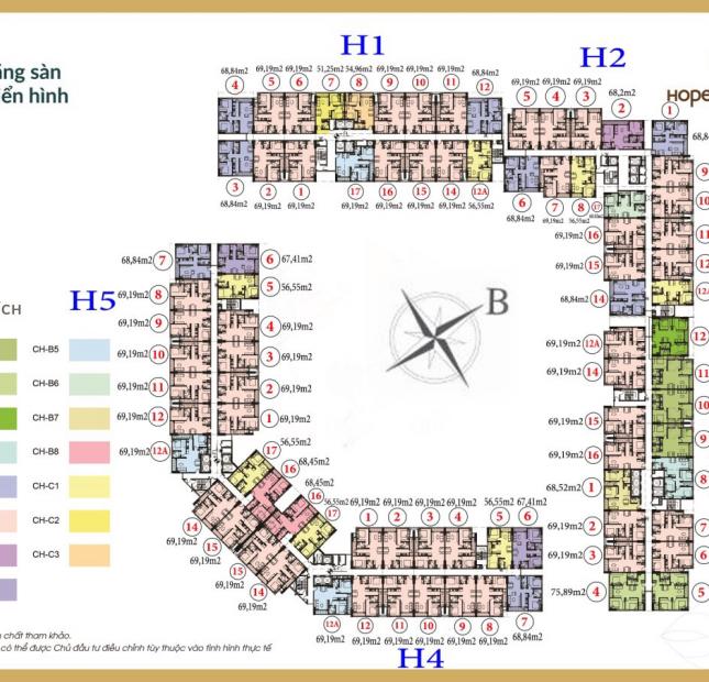 Chính chủ cần bán căn 02 tòa h5 DT 69.19m2 chung cư Phúc Đồng, Long Biên giá 1 tỷ 420/ căn:0961637026