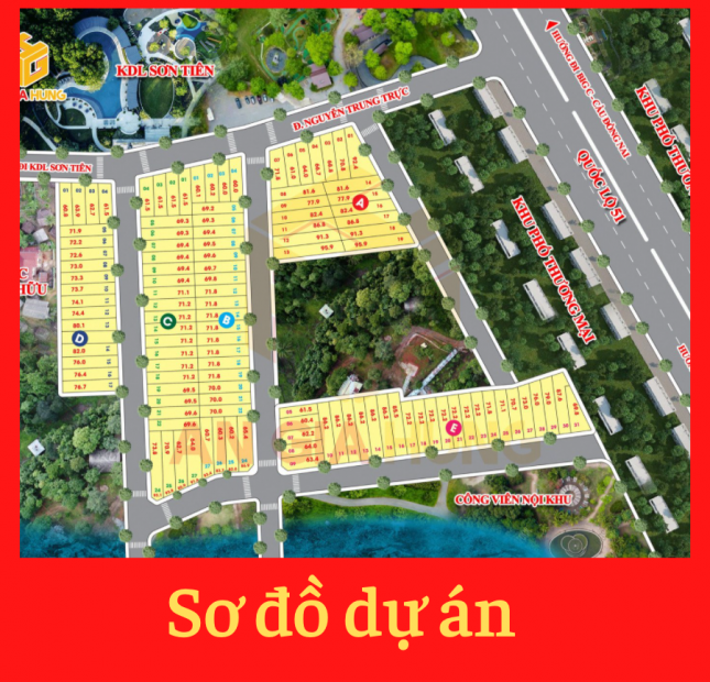 Mở Bán Khu dân cư mới tại Thành phố Biên Hoà, Sát bên Khu du lịch Sơn Tiên 380Ha