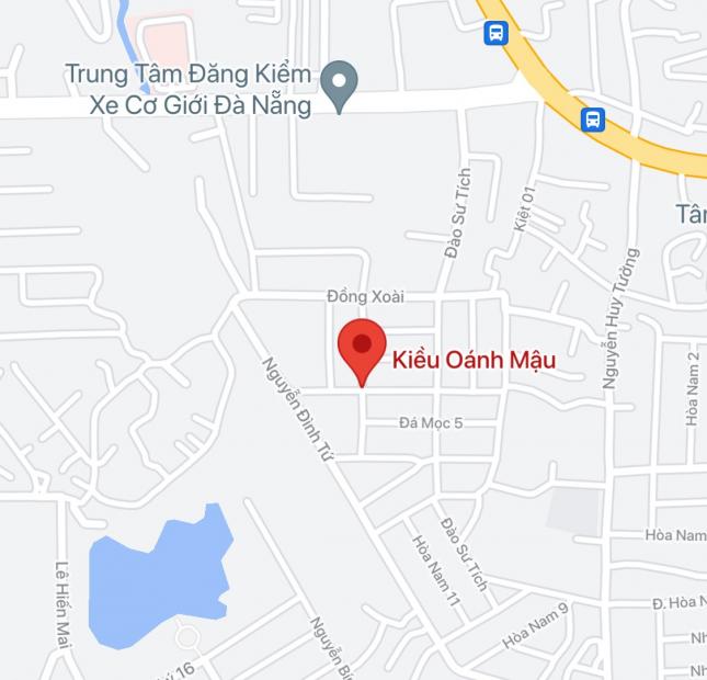 Bán đất đường Kiều Oánh Mậu, Phường Hòa Minh, Quận Liên Chiểu. DT: 80 m2, giá: 2,7 tỷ