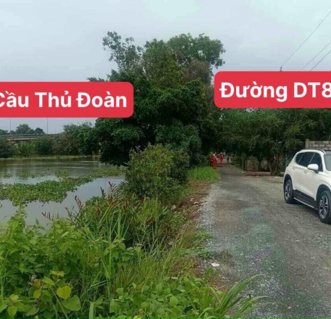 Chính chủ bán đất thổ cư view sông Vàm Cỏ giá rẻ 5.6tr/m2 sổ hồng riêng