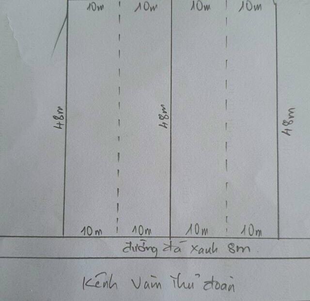 Chính chủ bán đất thổ cư view sông Vàm Cỏ giá rẻ 5.6tr/m2 sổ hồng riêng