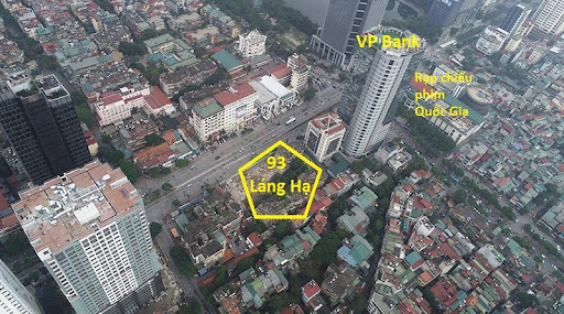 Bán sàn thương mại tòa Green Diamond 93 Láng Hạ, Đống Đa 500m2, 1000m2 