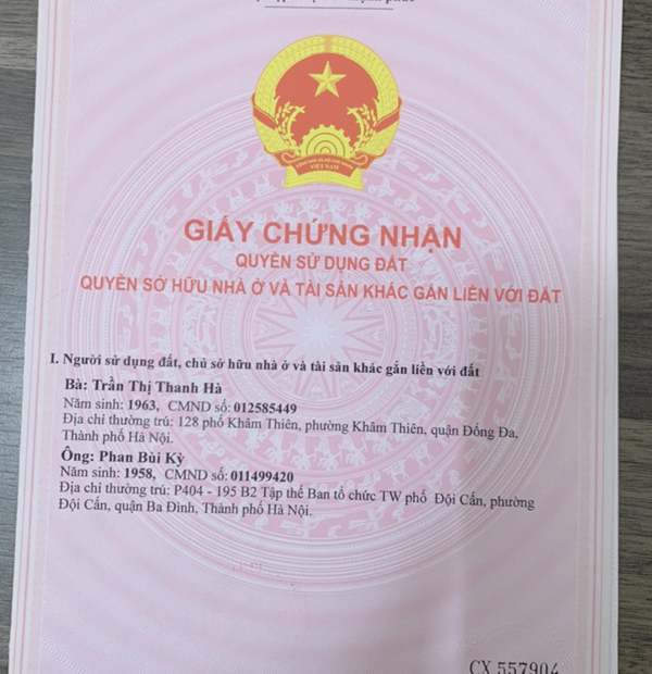 Chính chủ bán nhà tại ngõ 515 Hoàng Hoa Thám, Quận Ba Đình, Hà Nội