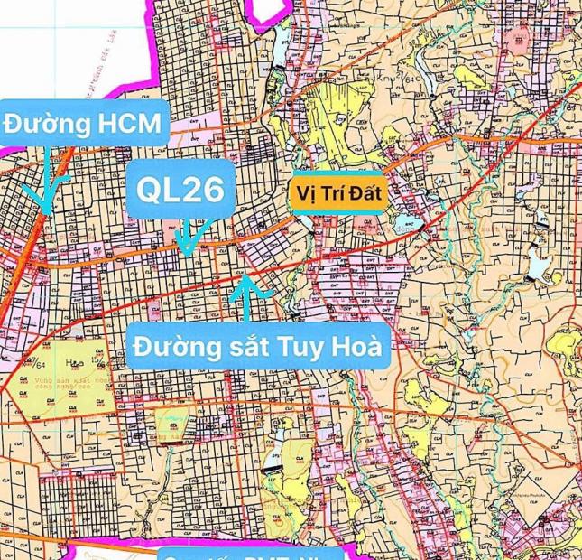 Bán 300m2 gần QL26 trung tâm hành chính mới Tp. BMT giá chỉ 900 Triệu/Nền