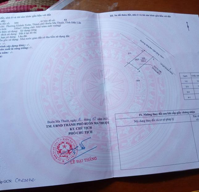 Bán Nhà 337/188 B Võ Văn Kiệt Phường Khánh Xuân, TP Buôn Ma Thuột, Đắk Lắk