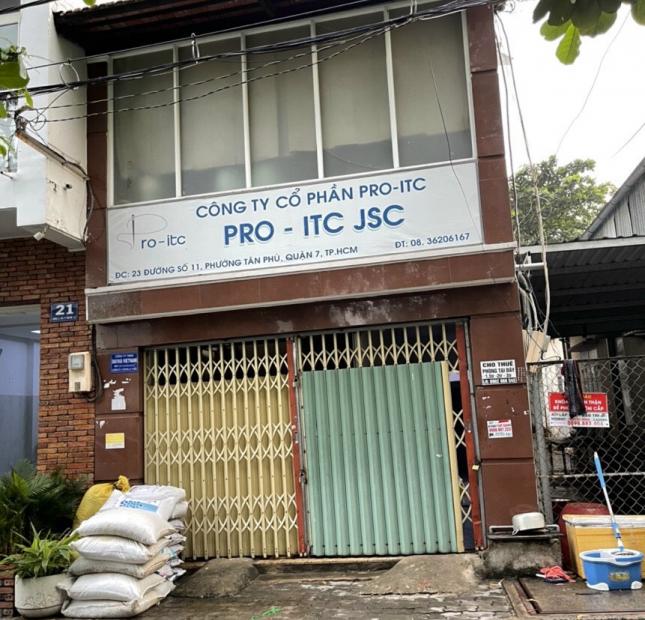 Bán nhà đang cho thuê mặt tiền đường số 11 khuTân Mỹ,Tân Phú ,Quận 7.-giá 11 tỷ