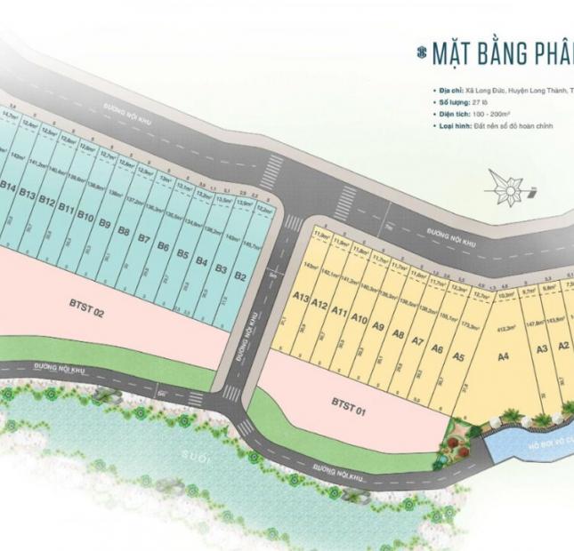 ĐẤT NỀN SPRING HOME LONG THÀNH 100% THỔ CƯ, SỔ RIÊNG TỪNG NỀN.