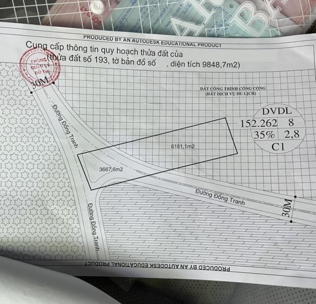 49 tỷ diện tích 9848.7m2 mặt tiền đường đồng tranh Phú Quốc Kiêng giang chính chủ