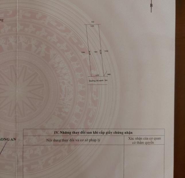 780 triệu đức hòa thượng long an 90m2 thổ cư đường đá xanh 3m có 2 lô liền kề giá đầu tư