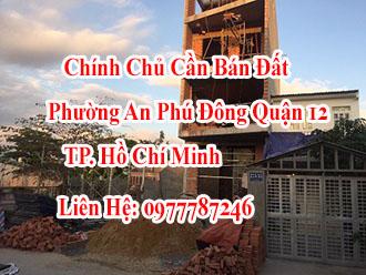 Chính Chủ Cần Bán Đất Phường An Phú Đông Quận 12