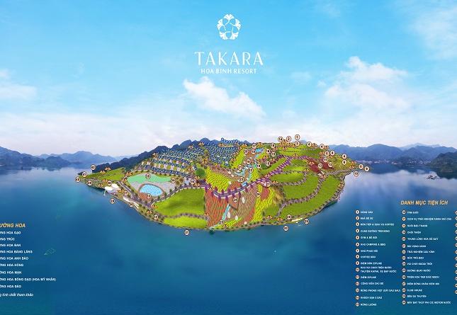 Suất ngoại giao biệt thự nghỉ dưỡng Takara mặt hồ Hòa Bình chỉ 5 tỷ full nội thất cao cấp