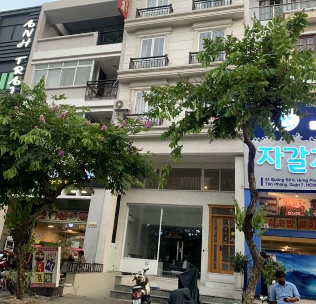 Cho thuê nhà phố Hưng Phước Phú mỹ Hưng, hầm, thang máy, 4 lầu, giá 92 triệu/tháng 