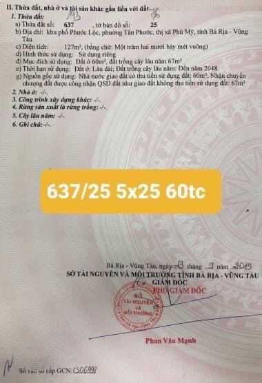 EM CÓ NGUYÊN LỐC 6 LÔ HÀNG F0 - 16 TỶ  
Đ/C : khu PHƯỚC LỘC -thị xã PHÚC MỸ -tỉnh BÀ RỊA-VŨNG TÀU