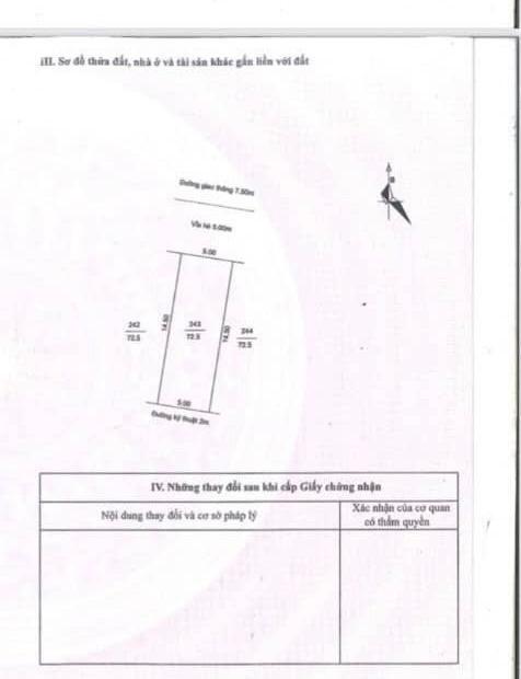 Bán đất có sổ hồng KDC Trần Hưng Đạo, TP HD, 72.5m2, mt 5m, đường 17.5m, lô đẹp