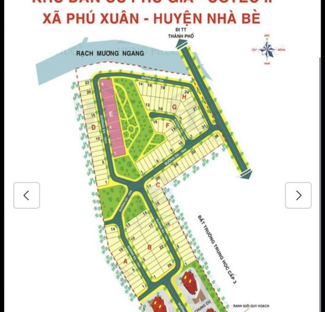 Bán đất nền Khu dân cư Phú Gia - Cotec II, Phú Xuân, Huyên Nhà Bè
