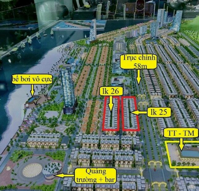 KĐT Phương Đông Vân Đồn chuẩn bị cho ra mắt liền kề siêu hót Lk 25-26 sát biển bãi tắm