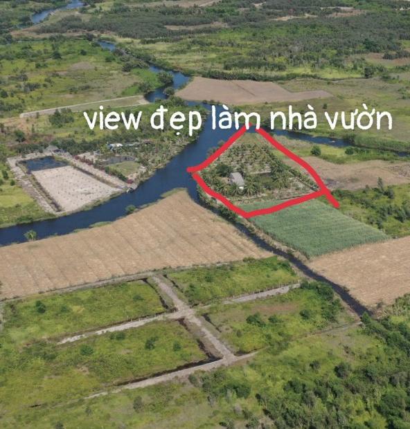 Lô góc 2 mặt rạch 1000m2(29x35m) view đẹp tuyệt vời phước khánh nhơn trạch