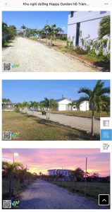 Khu happy garden cách biển hồ tràm 600 m