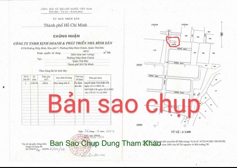 Chính chủ Bán Đất Kinh Doanh tại mặt tiền đường B, Hiệp Bình Chánh, Thủ Đức