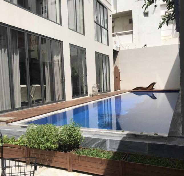 Bán biệt thự đơn lập có hồ bơi, nhà bao đẹp ngay Phú Mỹ Hưng. DT: 416m2, 4PN,4WC, full nội thất