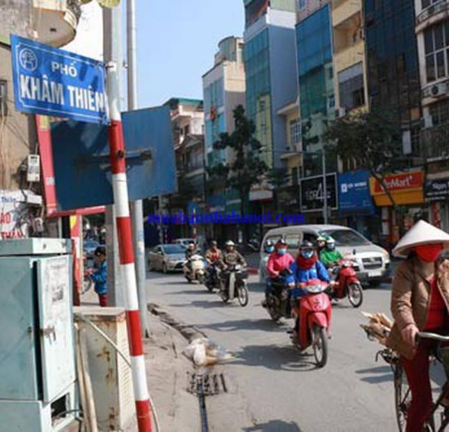 Cho thuê nhà tầng1 45m2 MT 6m2 25tr/th mặt phố Khâm Thiên Đống Đa