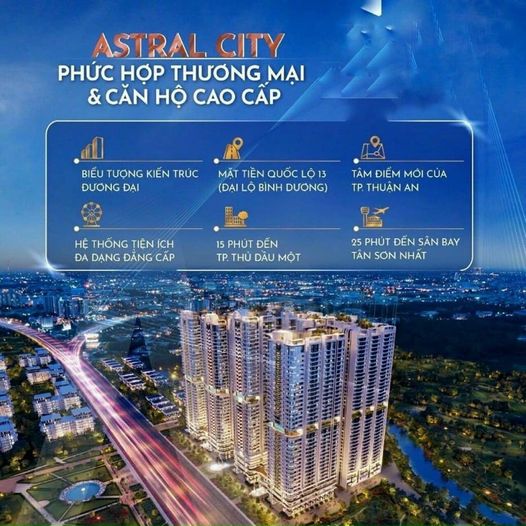 Astral City duy nhất 80 căn hộ tháp A2 chỉ 40 triệu/m2, cam kết LN 12%