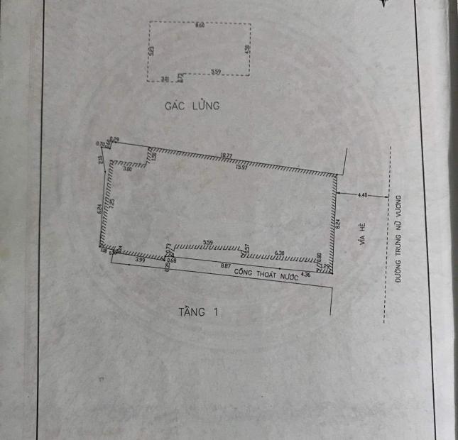 Lô đất Trưng Nữ Vương (2 chiều) kề 2/9