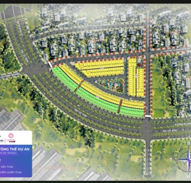 Ra hàng đợt 1 dự án JARDIN DE ROSE Hà Nam giá chỉ hơn 1 tỷ/lô mặt đường 60m đang mở rộng