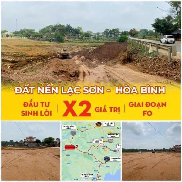 Bán đất QL12B Lạc Sơn - Hoà Bình, cách Sun Group 10km. Liên hệ 0965975691