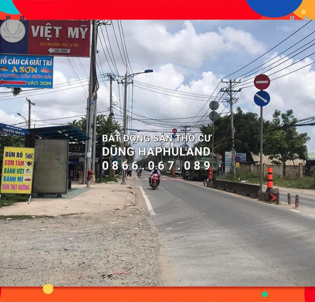 Đất lô góc 2 mặt tiền đường 16m. 58m x 32m. Nguyễn Văn Bứa, Hóc Môn.