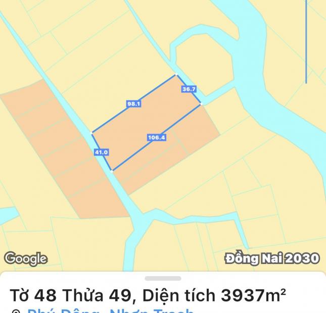 Cần bán thửa đất vườn Xã Phú Đông - Nhơn Trạch giá cực rẻ.