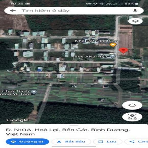 Chính chủ cần bán đất tại phường Hoà Lợi, Thị Xã Bến Cát, Tỉnh Bình Dương