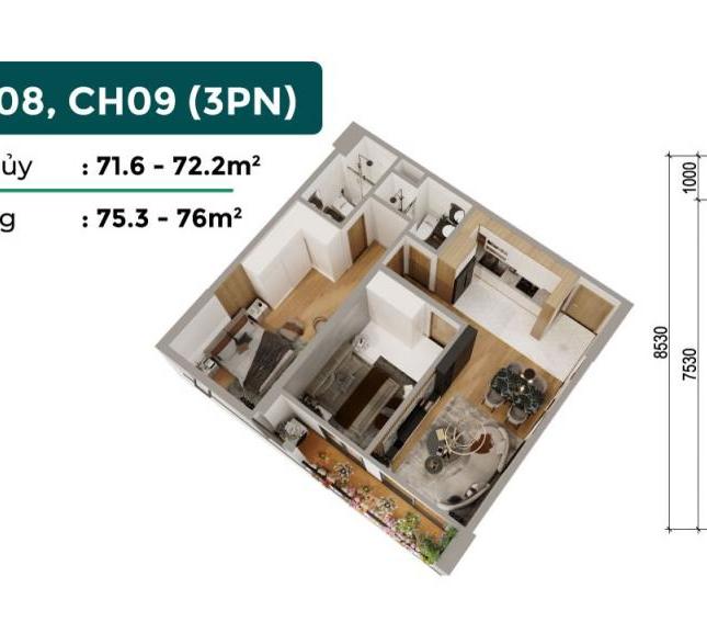 Phương Đông Green Home, vị trí vàng, view đẹp, diện tích 66 - 90m2, hỗ trợ vay 70%, LS 0%/18 tháng