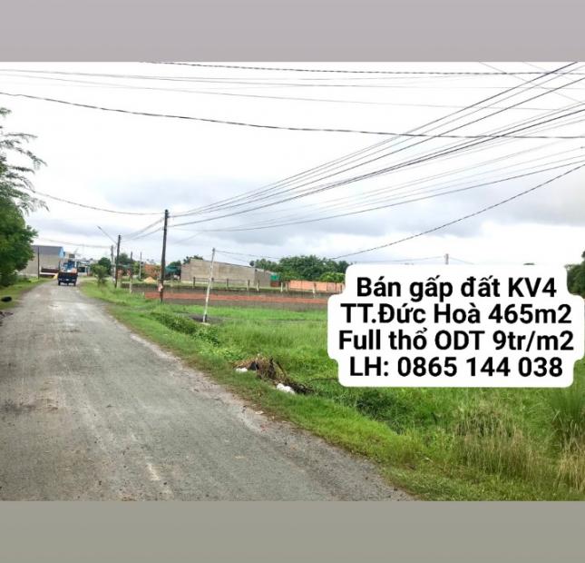 Đất nền mặt tiền TT.Đức Hòa Long An Thổ cư Sổ sẵn