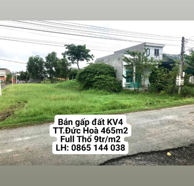 Đất nền mặt tiền TT.Đức Hòa Long An Thổ cư Sổ sẵn