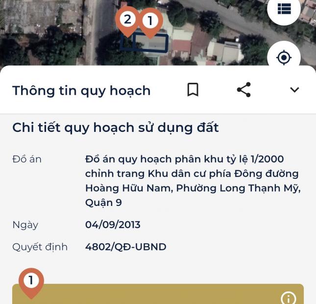 Bán đất MT Hoàng Hữu Nam 179m2 (8x22) ngay sân golf Novaland park