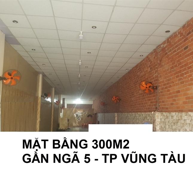 Cho thuê mặt bằng rộng 300m2 ngay ngã 5 Trương Công Định TP Vũng Tàu