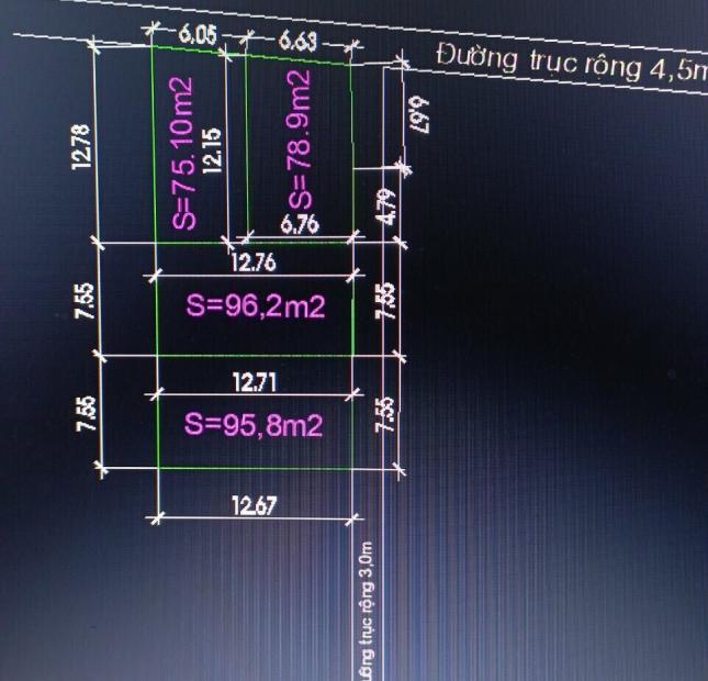 Cần Bán 3 Lô Đất Liền Kề Vị Trí Đắc Địa Ở Yên Phong, Bắc Ninh